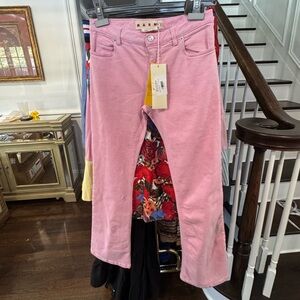 Marni Pink Denim Pants